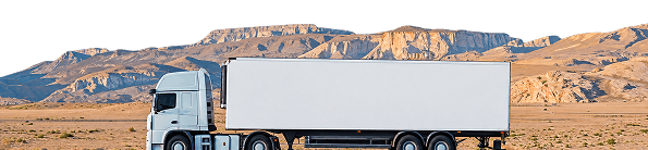 Truck in desert